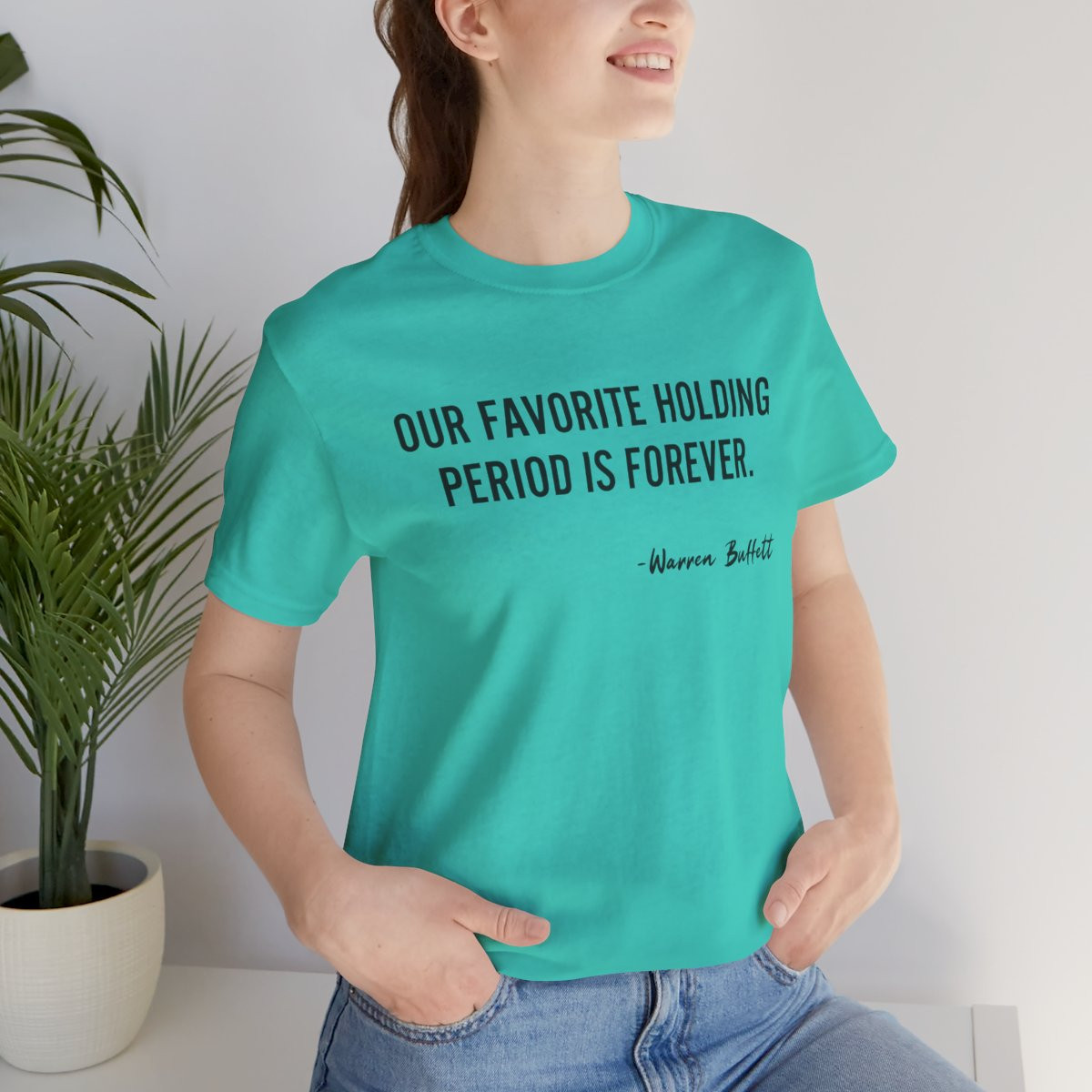 T-Shirt — "Our Favorite Holding Period Is Forever" & "My Retirement Plan Is Hoping My Dog Becomes A Millionaire Influencer" Graphic Tee