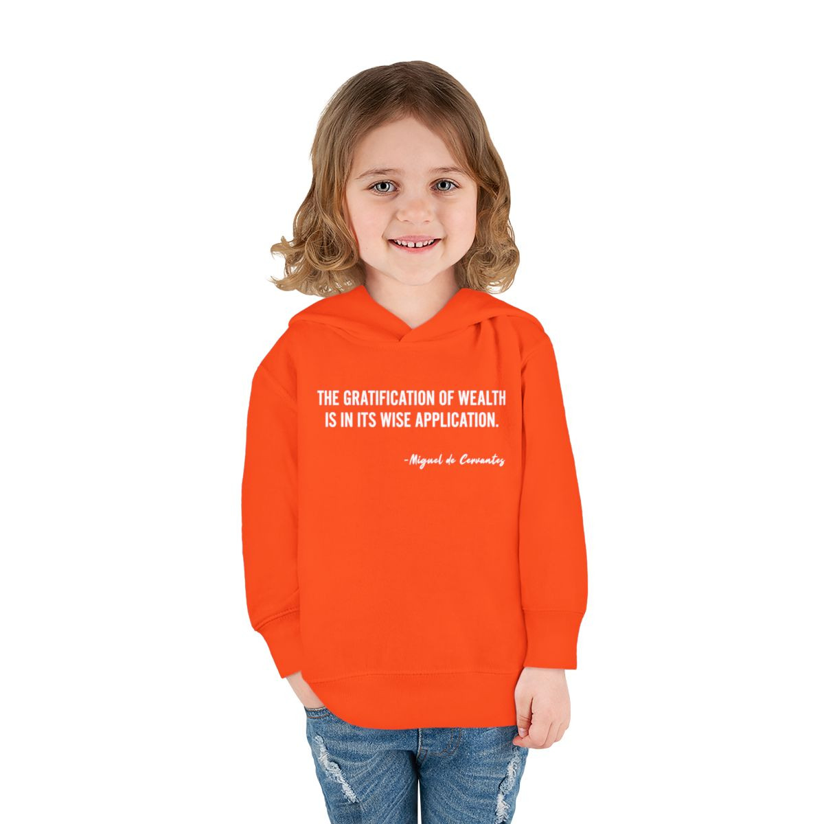 Toddler Hoodie — Inspirational Wealth Quote Pullover