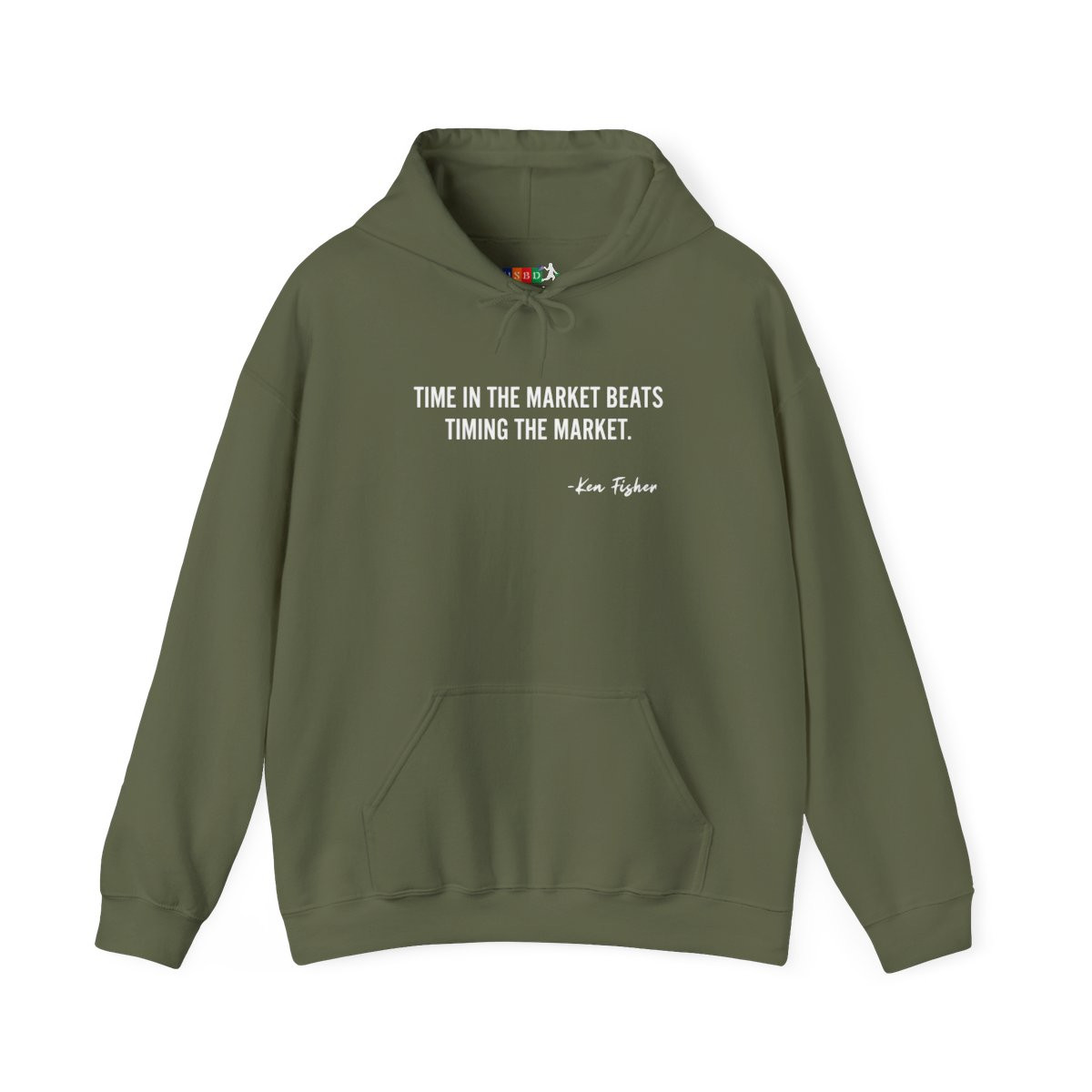Investment Quote Hoodie — "Time in the market beats timing the market" Sweatshirt